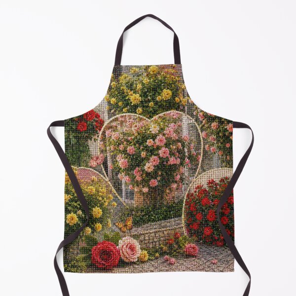 Artikelvorschau, Rosengarten-Mosaik – Originales Blumenkunstwerk entworfen und verkauft von JcAbstractArt.