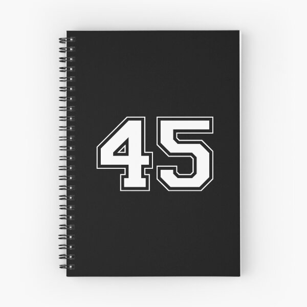 Item preview, Number 45 - White Sports Jersey Style designed and sold by Void Script.