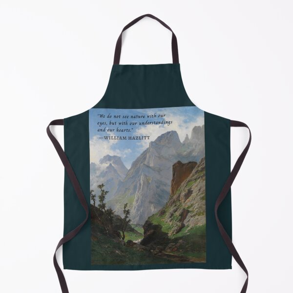 Item preview, William Hazlitt quote: We do not see nature with our eyes, but with our understandings and our hearts. designed and sold by artbleed.