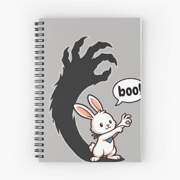 Item preview, Boo – Adorable Rabbit with Monster Shadow | Spooky Funny  designed and sold by EverClassic.
