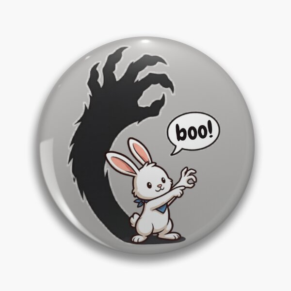 Item preview, Boo – Adorable Rabbit with Monster Shadow | Spooky Funny  designed and sold by EverClassic.