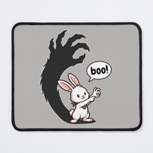 Item preview, Boo – Adorable Rabbit with Monster Shadow | Spooky Funny designed and sold by EverClassic.