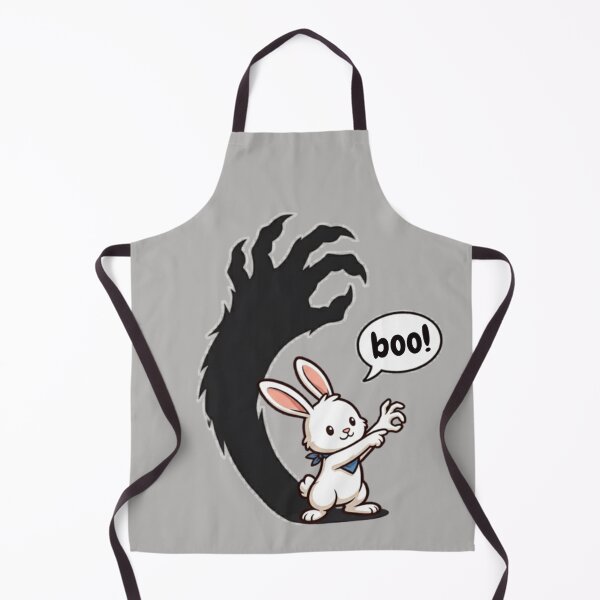 Item preview, Boo – Adorable Rabbit with Monster Shadow | Spooky Funny designed and sold by EverClassic.