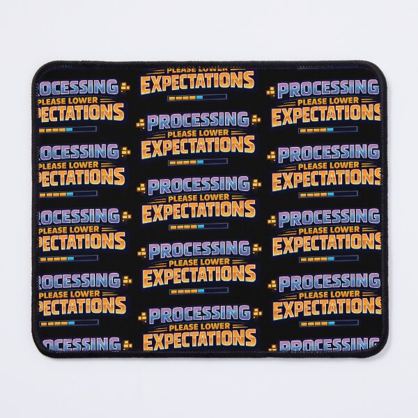Item preview, Processing Please Lower Expectations Funny Tech Humor Design designed and sold by TeeTimeTreasure.