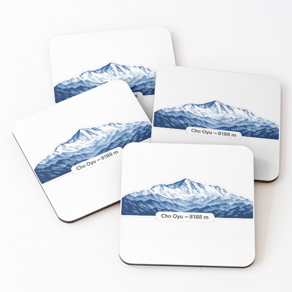 Item preview, Cho Oyu 8201 m – Minimalist Himalayan Mountain Sticker designed and sold by Gabe1983.
