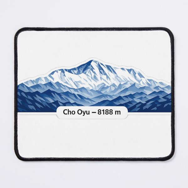 Item preview, Cho Oyu 8201 m – Minimalist Himalayan Mountain Sticker designed and sold by Gabe1983.
