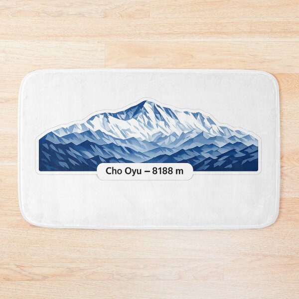 Item preview, Cho Oyu 8201 m – Minimalist Himalayan Mountain Sticker designed and sold by Gabe1983.