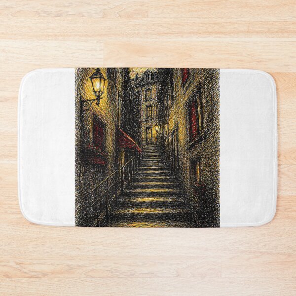 Item preview, Nocturnal Stairway – Urban Glow designed and sold by JcAbstractArt.