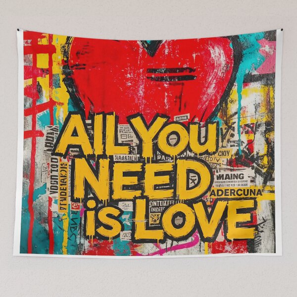 Item preview, All You Need is Love Graffiti Artwork designed and sold by davidelder.