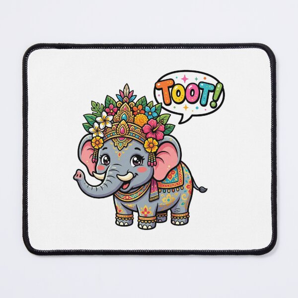 Item preview, Barong Gajah Cute Chibi Elephant Art designed and sold by DuckOddity.