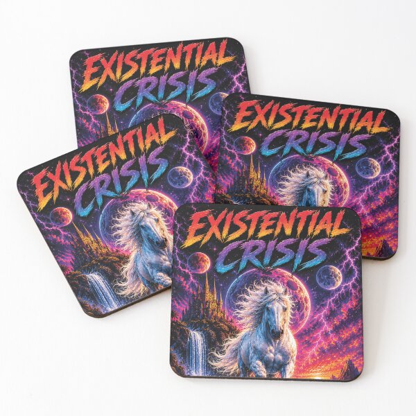 Item preview, Existential Crisis Horse – Cosmic Cringe Fantasy Art designed and sold by Cosmic-Cringe.