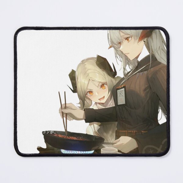 Item preview, Saria and Silence and Ifrit Cooking Breakfast Arknights designed and sold by KomiArts.