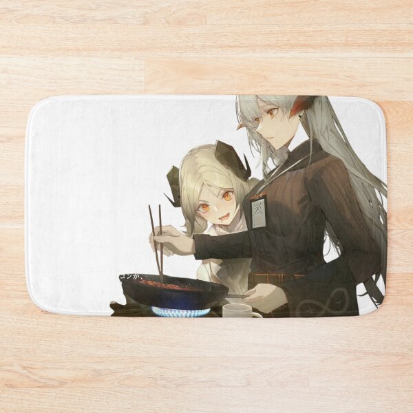 Item preview, Saria and Silence and Ifrit Cooking Breakfast Arknights designed and sold by KomiArts.