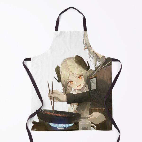 Item preview, Saria and Silence and Ifrit Cooking Breakfast Arknights designed and sold by KomiArts.