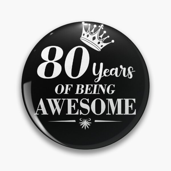 Item preview,  80th Birthday Vintage 80 Years of Being Awesome Retro Gift For Her designed and sold by FernaRoje.