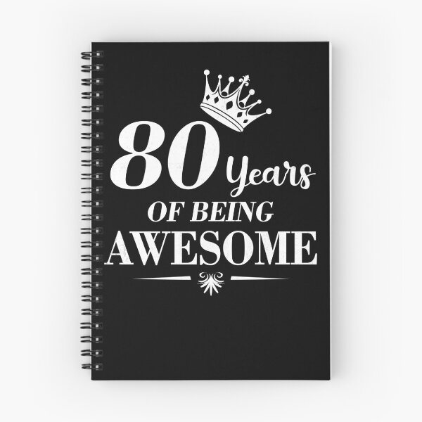 Item preview,  80th Birthday Vintage 80 Years of Being Awesome Retro Gift For Her designed and sold by FernaRoje.