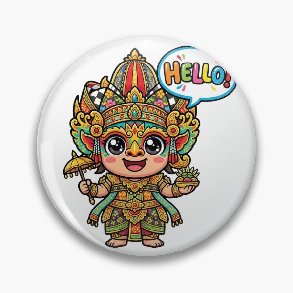 Item preview, Barong Landung Cute Chibi Giant Art designed and sold by DuckOddity.