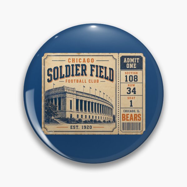 Item preview, Soldier Field Vintage Ticket Shirt Chicago Football Club Retro Stadium Design designed and sold by GhostDawgs.