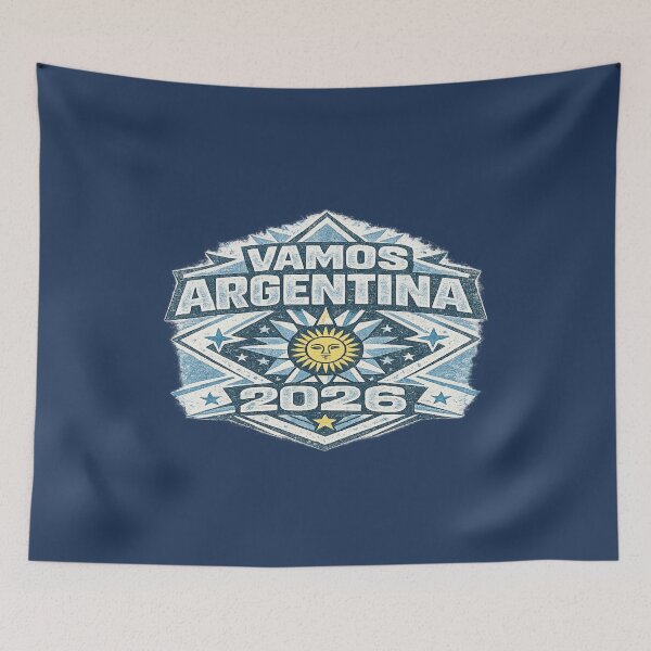 Item preview, Vamos Argentina 2026 Vintage Football Fan Retro T-Shirt designed and sold by ArthUpscale.