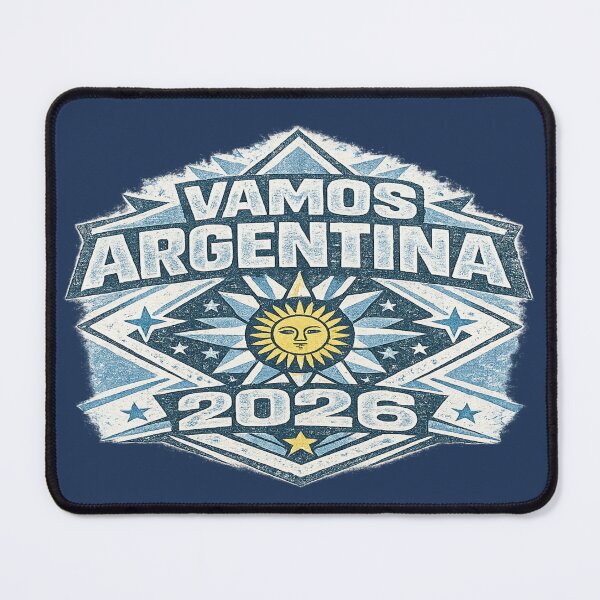 Item preview, Vamos Argentina 2026 Vintage Football Fan Retro T-Shirt designed and sold by ArthUpscale.