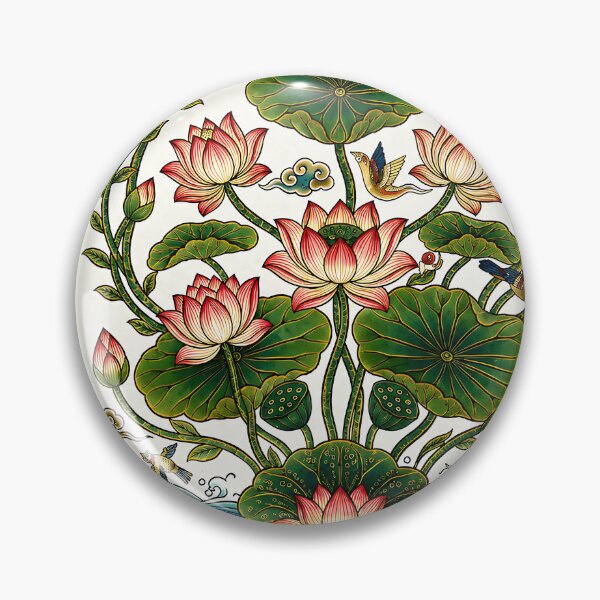 Item preview, Lotus Blossom Pattern Design | Elegant Floral Korean Inspired Pattern designed and sold by K-Tradition.