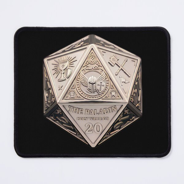 Item preview, Paladin D20 Dice RPG Holy Warrior Fantasy Art designed and sold by DeerHouse.