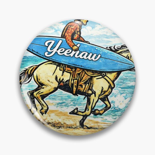 Item preview, Yeehaw - Cowboy Surf Sticker designed and sold by yunamaliskova.