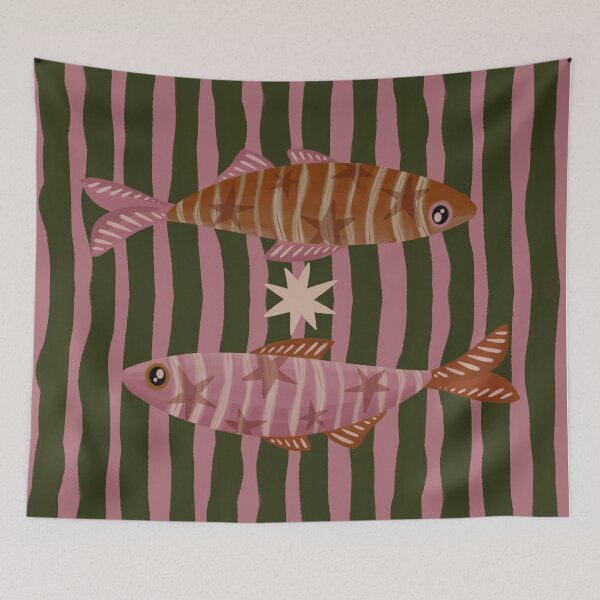 Item preview, Starfish Fish Stripe designed and sold by prikanashiro.