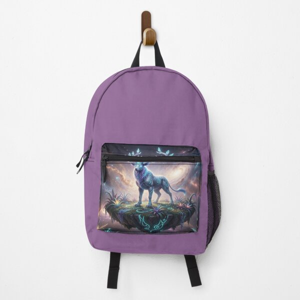 Item preview, Mystical cosmic stag on a floating island with vibrant colors and a galactic atmosphere designed and sold by FotoworldEdel.