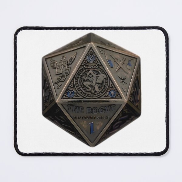 Item preview, Rogue D20 Dice RPG Shadows and Strike Fantasy Art designed and sold by DeerHouse.