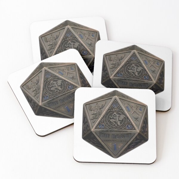 Item preview, Rogue D20 Dice RPG Shadows and Strike Fantasy Art designed and sold by DeerHouse.