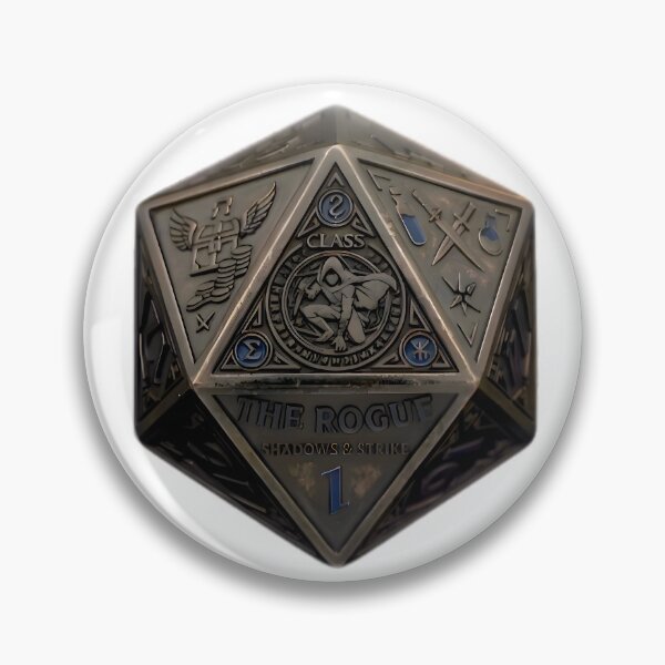 Item preview, Rogue D20 Dice RPG Shadows and Strike Fantasy Art designed and sold by DeerHouse.