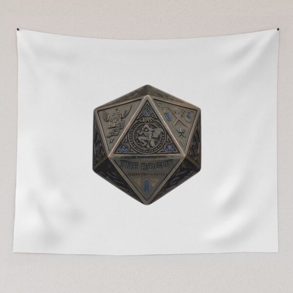 Item preview, Rogue D20 Dice RPG Shadows and Strike Fantasy Art designed and sold by DeerHouse.