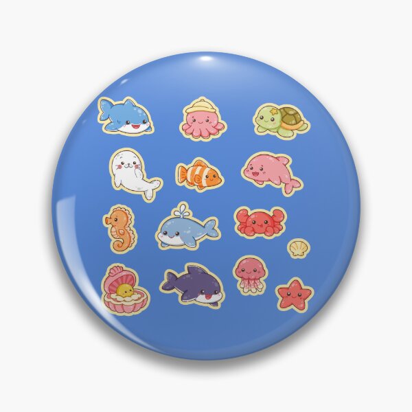 Item preview, Kawaii Ocean Friends Sticker Pack designed and sold by TheRightNotes.