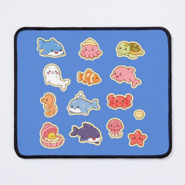 Item preview, Kawaii Ocean Friends Sticker Pack designed and sold by TheRightNotes.