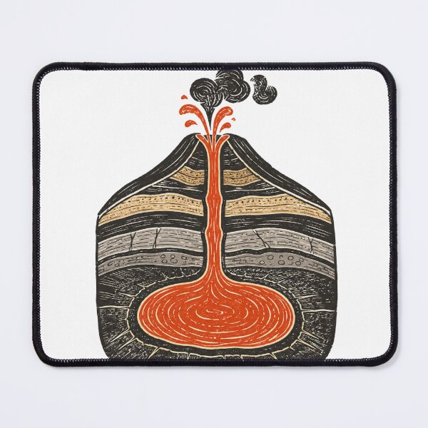 Item preview, Cutaway Volcano with Magma Chamber and Strata designed and sold by eignvalue.