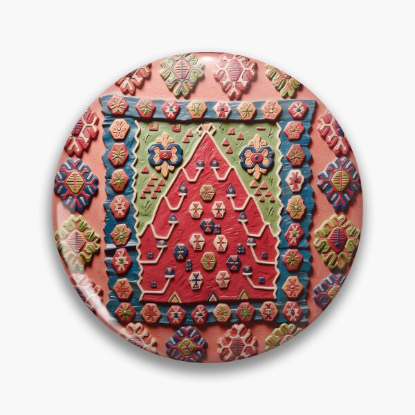 Item preview, Bayburt Northeast Anatolian Niche Kilim Print designed and sold by Vicky Brago-Mitchell®.