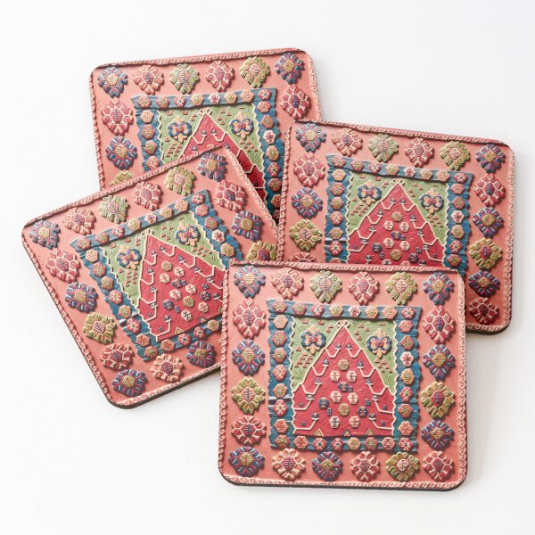 Item preview, Bayburt Northeast Anatolian Niche Kilim Print designed and sold by Vicky Brago-Mitchell®.