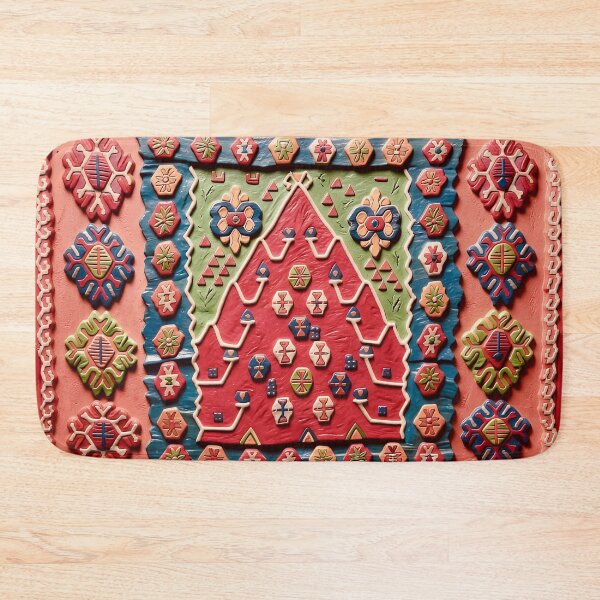 Item preview, Bayburt Northeast Anatolian Niche Kilim Print designed and sold by Vicky Brago-Mitchell®.