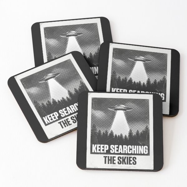 Item preview, Keep Searching The Skies UFO Poster designed and sold by TeNovaStudio.