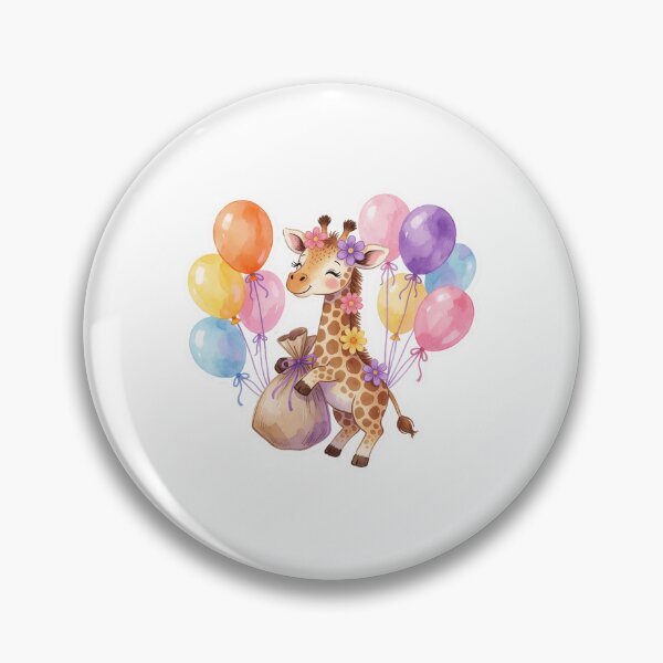 Item preview, Balloon Giraffe | Cute Whimsical Fantasy Animal designed and sold by AillustriaAK.