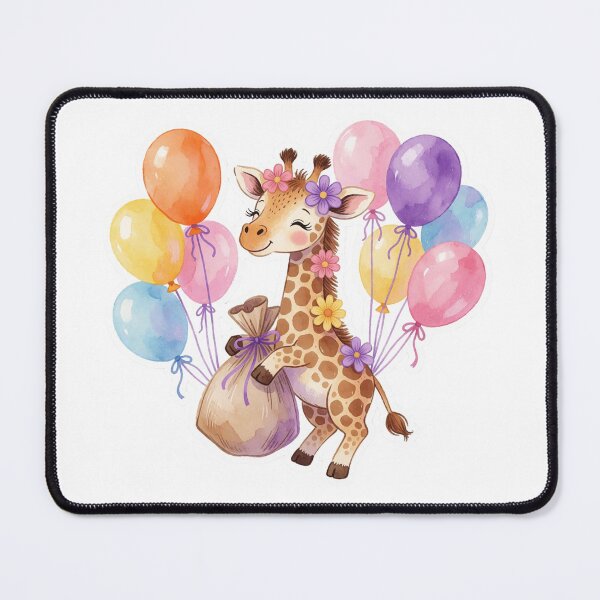 Item preview, Balloon Giraffe | Cute Whimsical Fantasy Animal designed and sold by AillustriaAK.