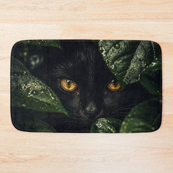 Item preview, Mystical Black Cat Hidden in Emerald Foliage designed and sold by Rohan132.