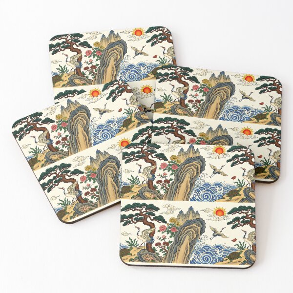 Item preview, Ocean Sipjangsaeng Pattern Design | Korean Symbols of Longevity Patterns designed and sold by K-Tradition.
