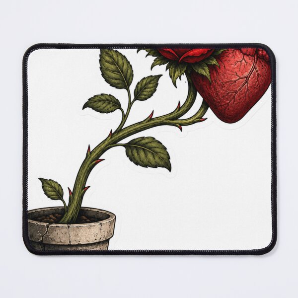 Item preview, Anatomical Heart Rose Flower Surreal Art designed and sold by VØRX.