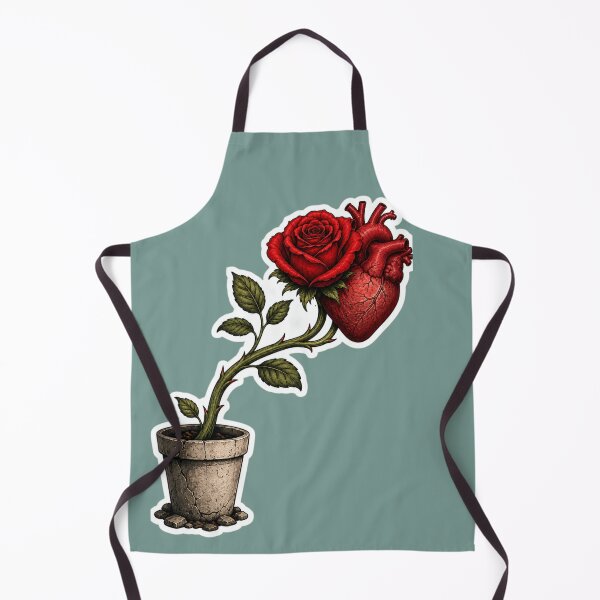 Item preview, Anatomical Heart Rose Flower Surreal Art designed and sold by VØRX.