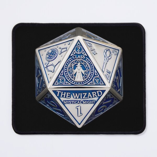 Item preview, Wizard D20 Dice RPG Mystical Might Fantasy Art designed and sold by DeerHouse.