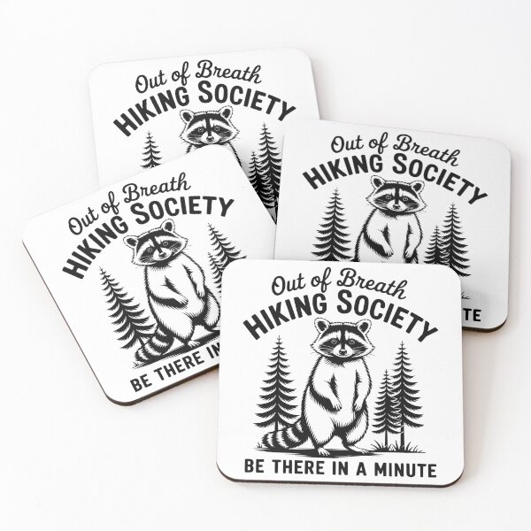 Item preview, Out of Breath Hiking Society designed and sold by FloraliteCo.