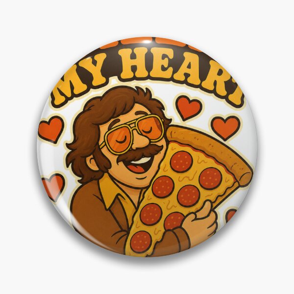 Item preview, Pizza My Heart Funny Pizza Lover Foodie Shirt designed and sold by BrosForEver.