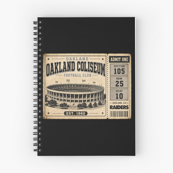 Item preview, Oakland Coliseum Football Club Vintage Ticket Shirt Oakland Retro Stadium Tee designed and sold by GhostDawgs.